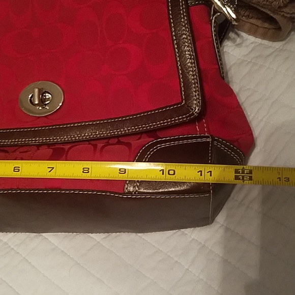 EUC Beautiful Red Coach Bag - Picture 7 of 8